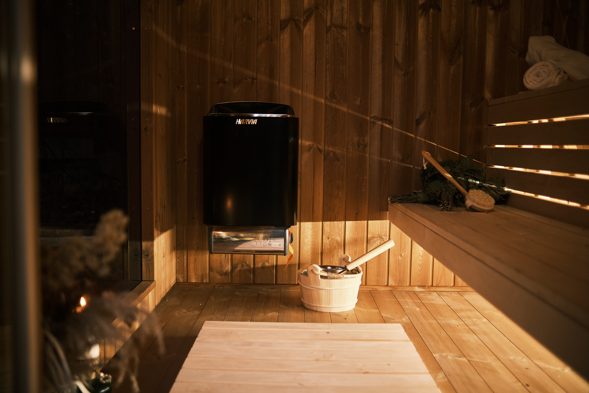 Cube Sauna with shower
