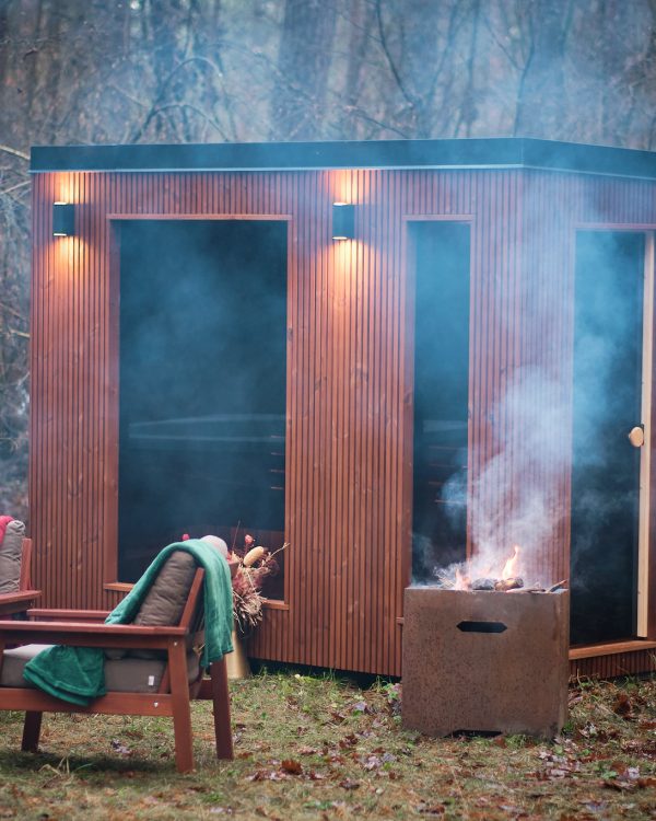 Cube Sauna with shower