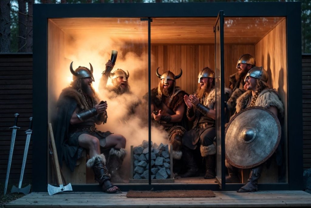 Vikings in sauna